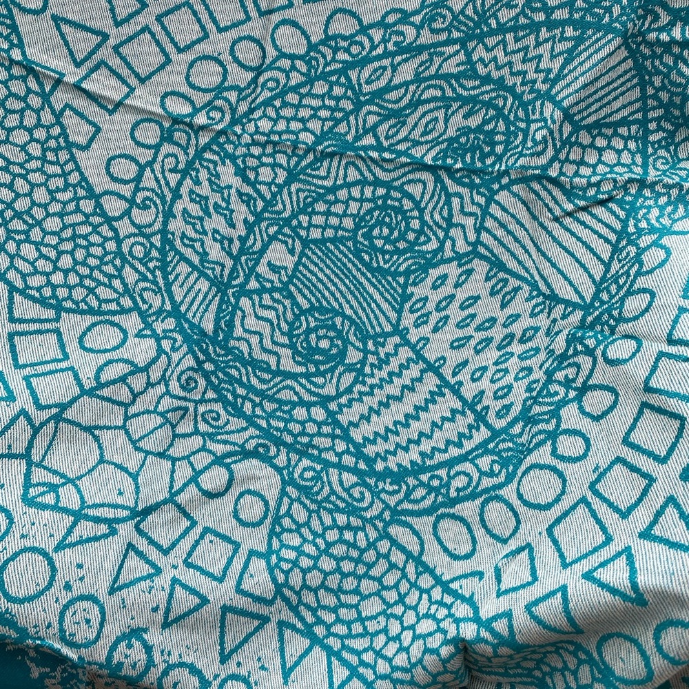 Turkish Cotton throw| Abstract pattern| Heavyweight Oversized Cotton Throw - Picture 3 of 6